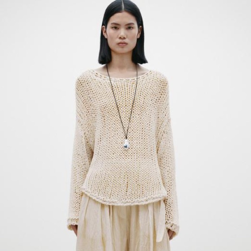 Zara open knit sweater